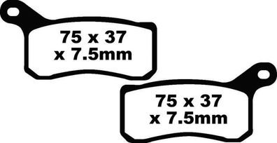 Goldstuff Bremse Sintermetall Belag KTM ATV 450 505 525 08-12