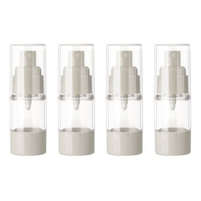 4 Stéck Vakuum-Spréhflasche, Pressflasche, kosmetischer Reisespender, Asche, 15 ml