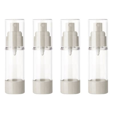 4 Stéck Vakuum-Spréhflasche, Pressflasche, kosmetischer Reisespender, Asche, 30 ml