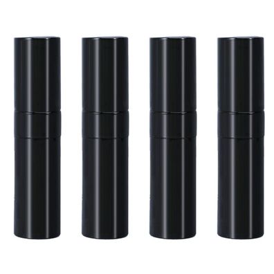 4 Stéck 8 ml Parfémflasche, tragbare Reiseparfémflasche leuchtend schwarz