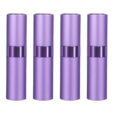 4 Stéck 8 ml Parfémflasche, tragbare Reiseparfémflasche mattviolett