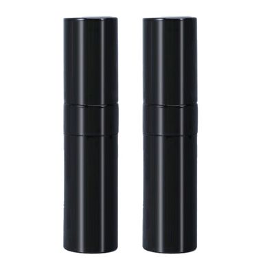 2 Stéck 8 ml Parfémflasche, tragbare Reiseparfémflasche leuchtend schwarz