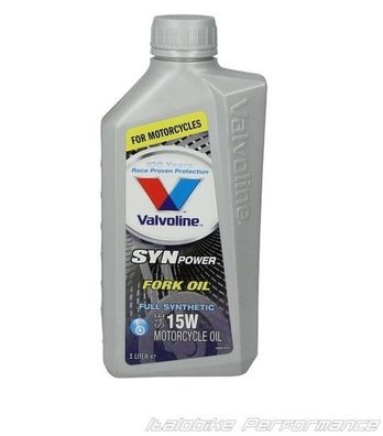 Gabelöl Valvoline SynPower Gabelöl Vollsynthetisch Viskosität 15W 1 Liter