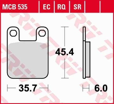 MCB535 Bremsbelag Alfer Aprilia Benelli Beta CH Racing CPI Derbi Factory Fantic