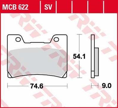 MCB622 Bremsbelag Yamaha 600 FZR 850 TDM 1000 FZR 1200 VMX