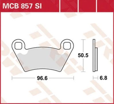 MCB857SI Bremsbelag Polaris