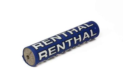 Renthal Vintage SX Handlebar Pad - 240 mm P349 Blau / Schwarz / Weiss