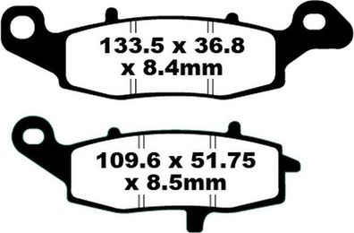 Blackstuff Bremsbeläge FA229 für CF MOTO WK BIKES Kawasaki Suzuki