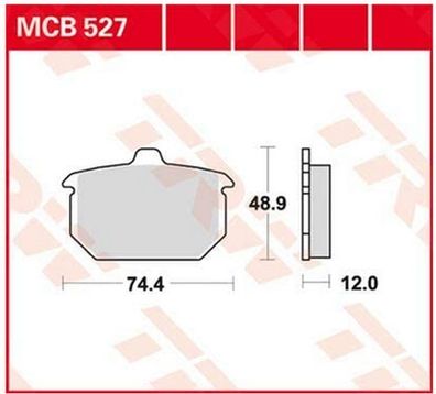 MCB527 Bremsbelag für Harley