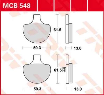 MCB548SV Bremsbelag Harley XLH Electra Glide Heritage Softtail Tour Glide Bad Bo