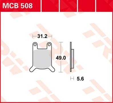 MCB508 Bremsbelag Benelli Hercules Horex Malaguti Puch Zündapp