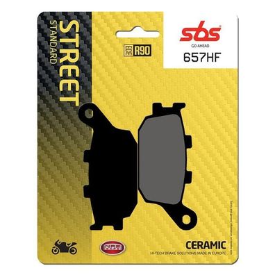 Bremsbelag SBS 657HF Street Ceramic Honda CB CBF CBR Yanmaha FZ Suzuki GSF Kawas