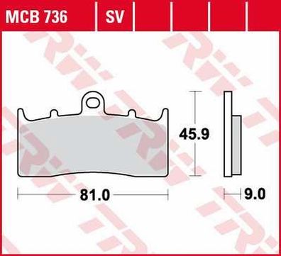 MCB736SV Bremsbelag BMW 850 1100 1150 1200 1300 1600 K R