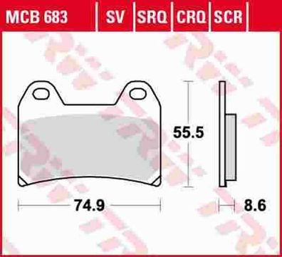 MCB683SV Bremsbelag Suzuki Victory Sachs Norton MZ/MUZ MV Agusta Moto Morini Mot