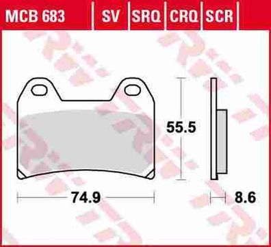 MCB683 Bremsbelag Aprilia Benelli BMW Cagiva Ducati Husqvarna Horex Moto Guzzi K