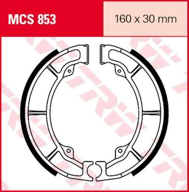 MCS853 Bremsbacken 160x30 Kawasaki KLF EL Bayou GPZ Z 400 440 500 500 Zephyr 550