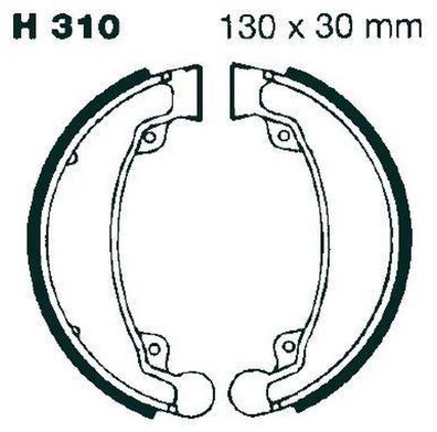 Premium Bremsbacken H310 für Daelim KYMCO SINNIS SYM Honda