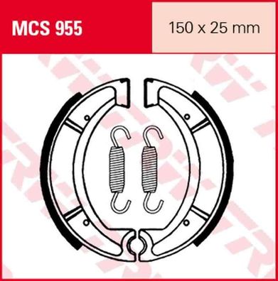 MCS955 Bremsbacken 150x25 Honda 250 FES Foresight Yamaha RD IT XT