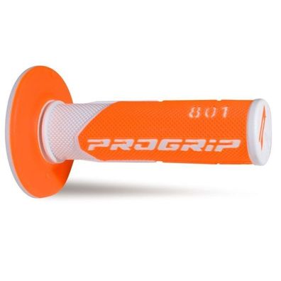 Progrip 801 Double Density Grips - White/FluoOrange