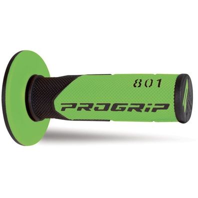 Progrip 801 Double Density Grips - Black/Green