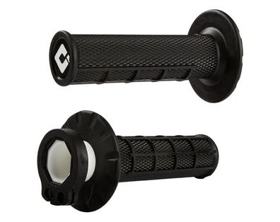 ODI Half-Waffle MX Lock-On Grip Set - Black