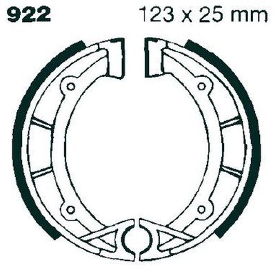 Premium Bremsbacken 922 für Gilera SACHS (HERCULES) Also see SFM section