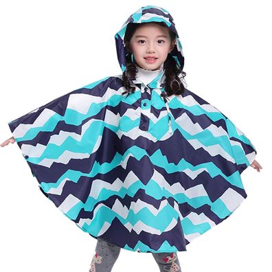 Kinder-Regenponcho mit Kapuze, Regenmantel, XL