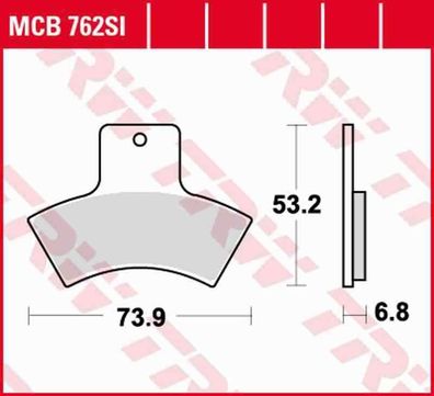 MCB762SI Bremsbelag Polaris Trail Blazer Magnum Scrambler Xplorer Xpedition Quad