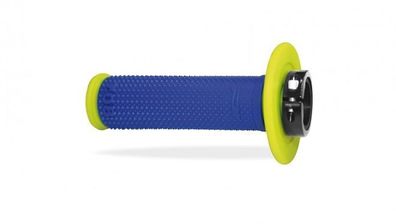 Progrip 708 Lock On Dual Density Grips - FluoYellow/ElecBlue