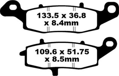 Blackstuff Bremsbeläge FA231 für CF MOTO H.P. POWER WK BIKES Kawasaki Suzuki