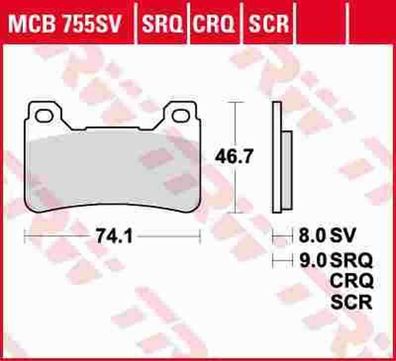 MCB755CRQ Bremsbelag Honda 600 CBR 1000 CBR Firebalde