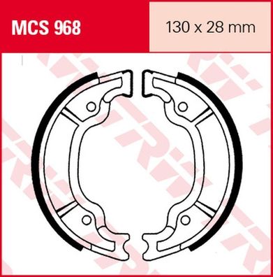 MCS968 Bremsbacken 130x28 CPI Generic Italjet MBK Quadzilla Yamaha