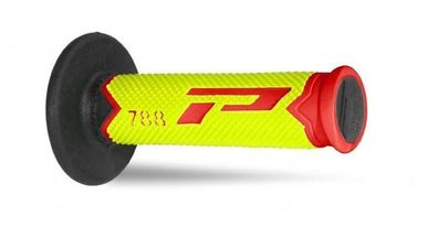 Progrip 788 Triple Density Grips - Red/FluoYellow/Black