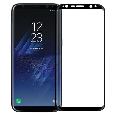 Schutzglas Rund für Samsung Galaxy S8 SM-G950 5.8 Zoll Display Schutz Glas 9H