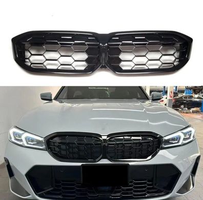 Nieren Waben Kühlergrill Performance Schwarz Hochglanz für BMW 3er G20 G21 LCI