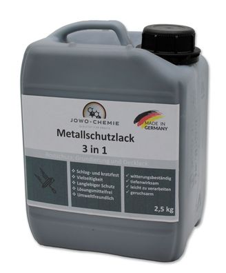 Buntlack Metallschutzlack 3 in 1 Metall Farbe Rostschutz Schutzlack