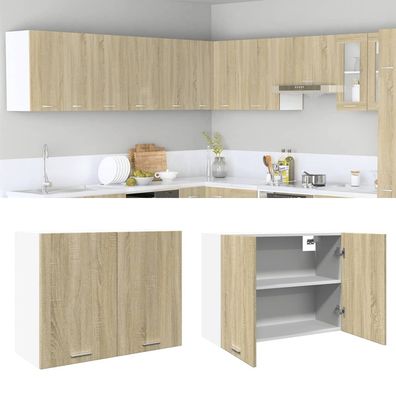 vidaXL Hängeschrank Sonoma-Eiche 80x31x60 cm Holzwerkstoff