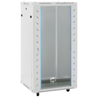 vidaXL 22U Netzwerkschrank 19" IP20 Grau 60x60x120 cm