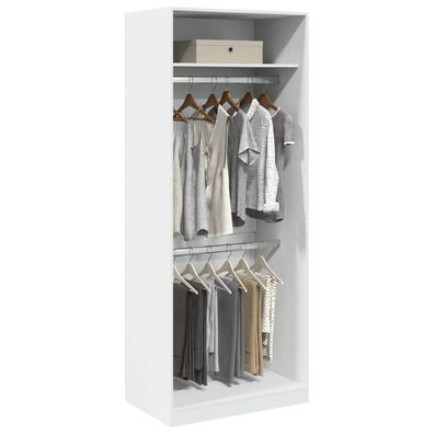 vidaXL Kleiderschrank Weiß 80x50x200 cm Holzwerkstoff