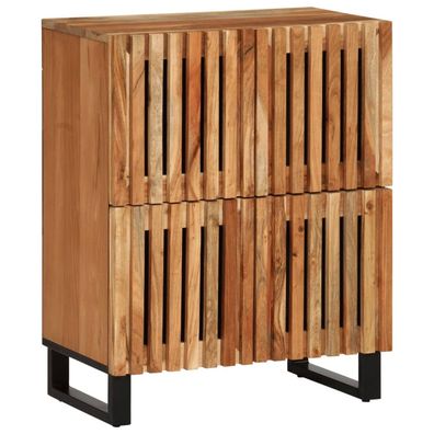 vidaXL Sideboard 60x34x75 cm Massivholz Akazie