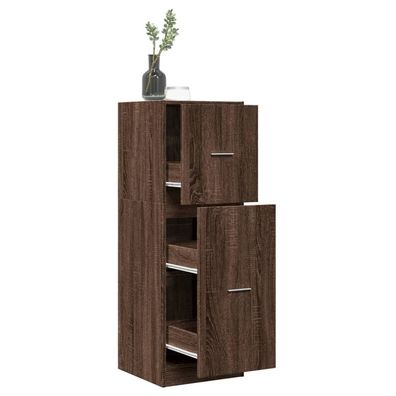vidaXL Apothekerschrank Eichen-Optik 40x41x118 cm Holzwerkstoff