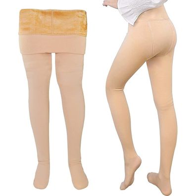 Frauen Leggings Warme Strumpfhosen Geféttert Schlank Thermostrumpfhose