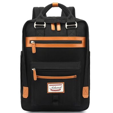 Rucksack Damen Lässiger Moderner Schulrucksack fér 14 Zoll Laptop Rucksack Schule fé