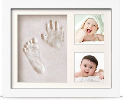 Baby Handabdrécke und Fußabdrécke Souvenir Kit â€? Baby Print Bilderrahmen