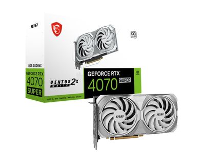 MSI GeForce RTX4070 SUPER 12GB VENTUS 2X WHITE OC