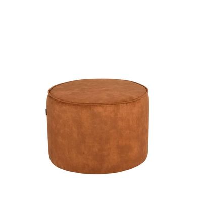 LABEL51 Pouf Tibo 55x55x40 cm Ocker Velours