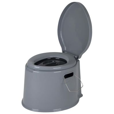 Bo-Camp Tragbare Toilette 7 L Grau