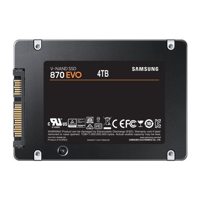 SSD 4TB Samsung 2,5" (6.3cm) Sataiii 870 EVO retail