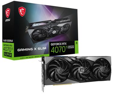 RTX 4070 Ti Super 16GB MSI Gaming X Slim GDDR6X 3Fan