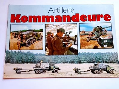 DDR NVA Broschüre Artillerie Kommandeure